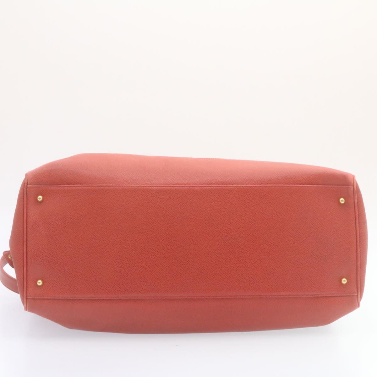 Top Quality Chanel COCO Mark Super model Chain Shoulder Bag Caviar Skin Red Auth am2162gA