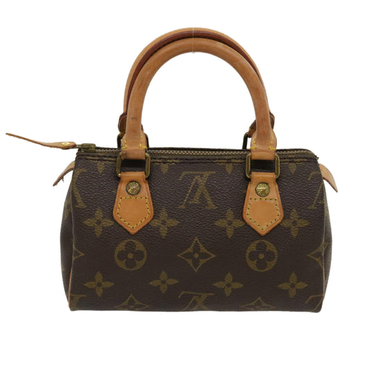LOUIS VUITTON Monogram Mini Speedy Hand Bag M41534 LV Auth am2424g