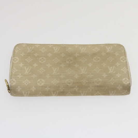 LOUIS VUITTON Monogram Idylle Suhari Zippy Wallet 2Set Gold White LV am2527g