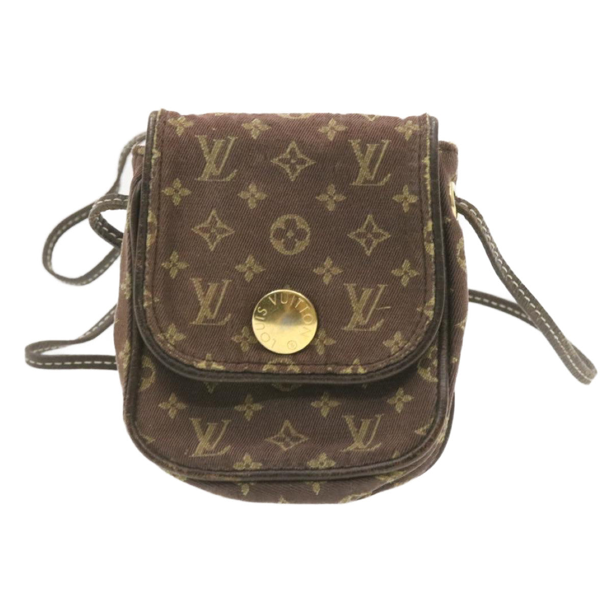 LOUIS VUITTON Monogram Idylle Pochette Cancun Pouch Brown M95313 LV Auth am273g