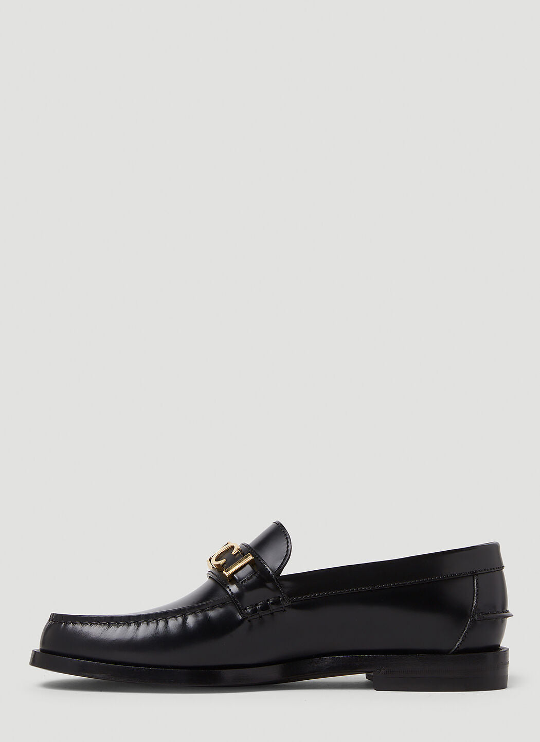 Gucci Men Logo Plaque Loafers