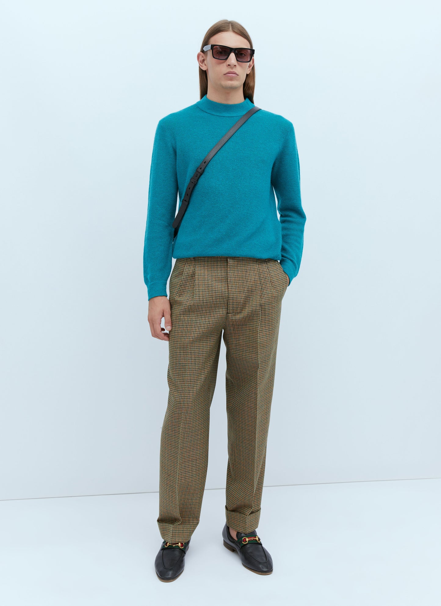 Gucci Men Logo Embroidery Knit Sweater