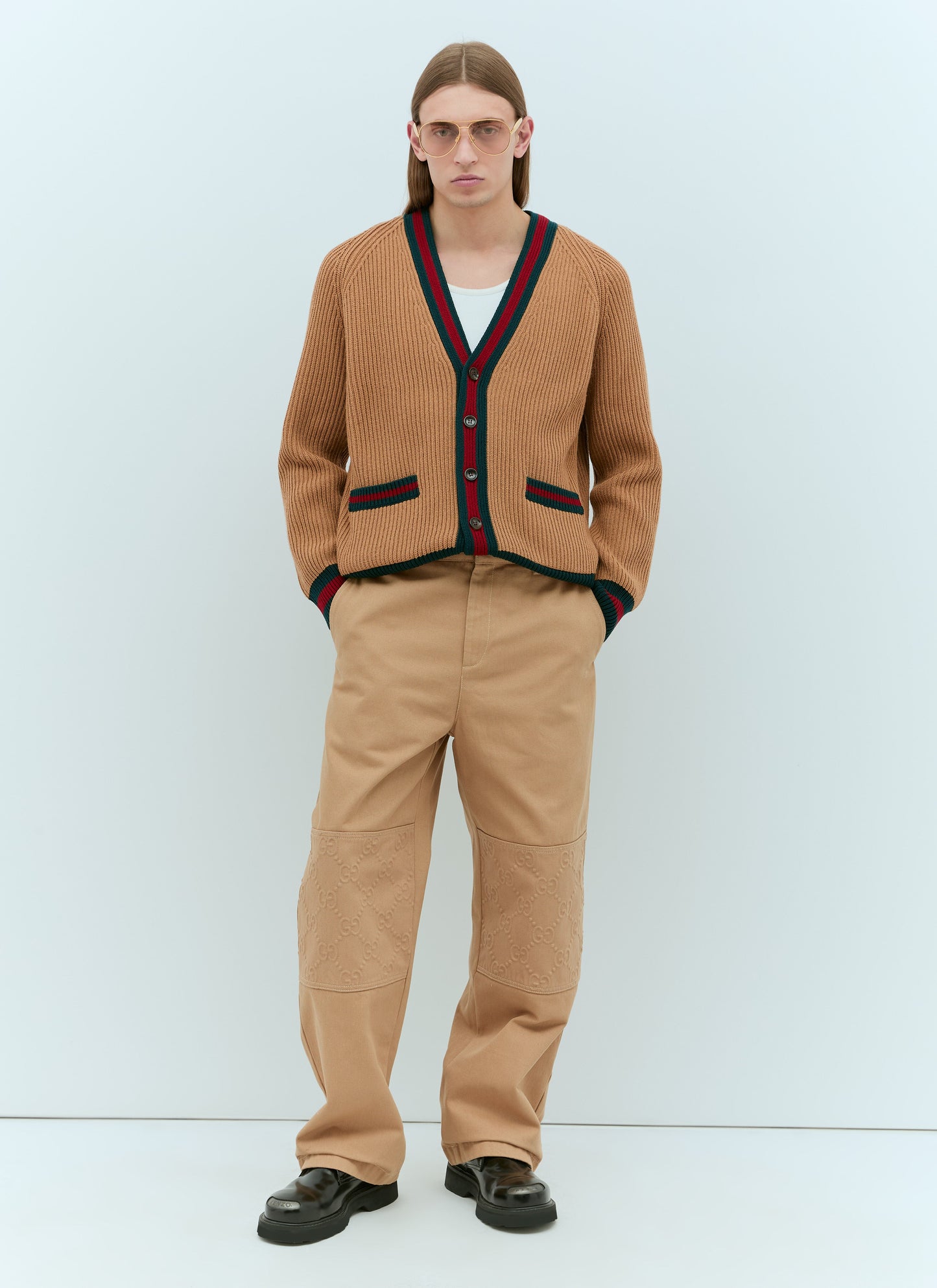 Gucci Men Gg Knee-Panel Pants