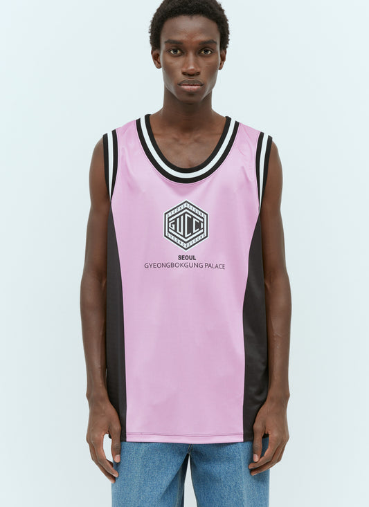 Gucci Men Technical Jersey Tank Top