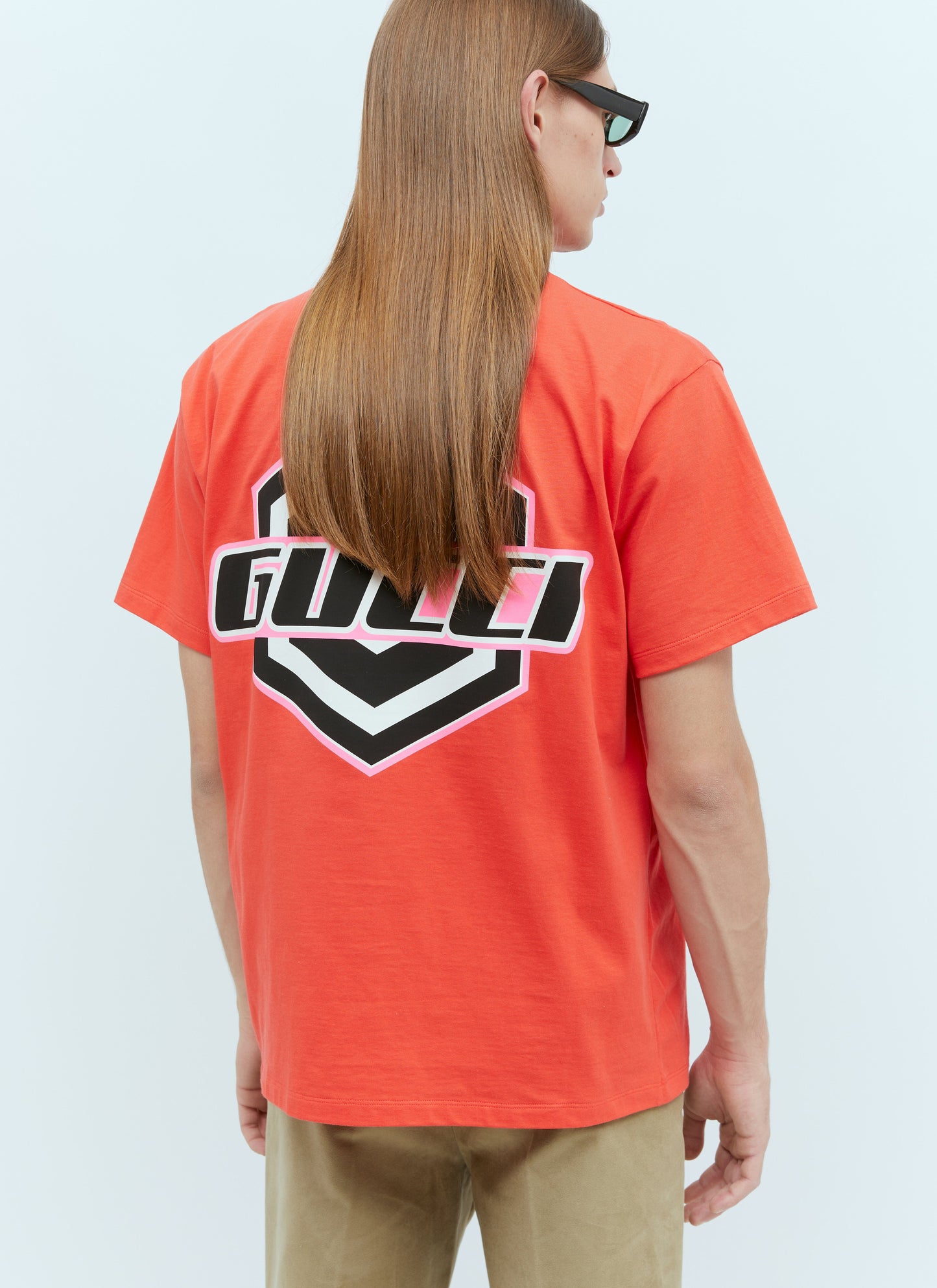 Gucci Men Logo Emblems T-Shirt