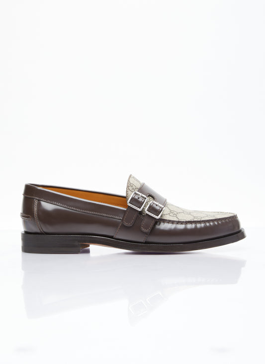Gucci Men Gg Buckle Loafers