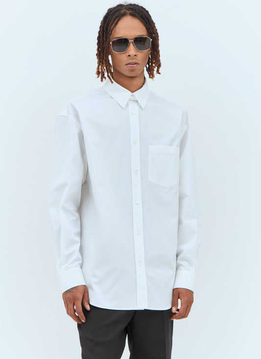 Gucci Men Double-Collar Poplin Shirt