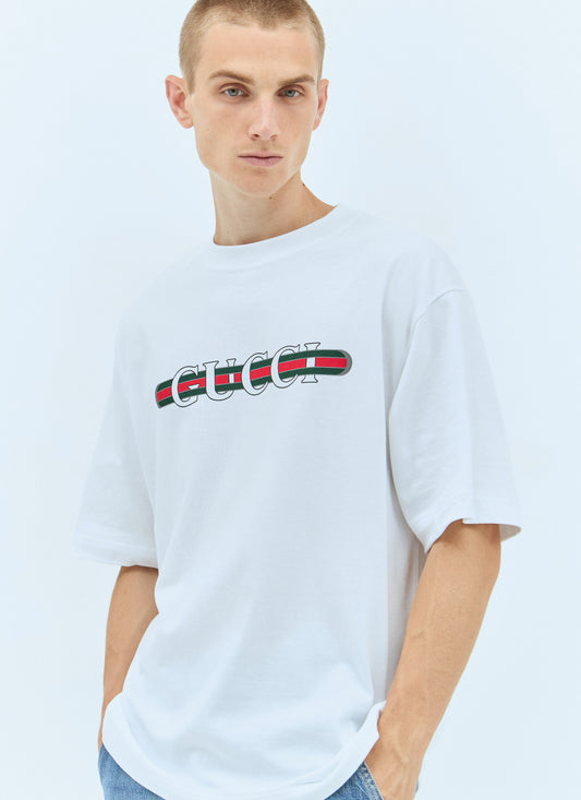 Gucci Men Logo Print T-Shirt