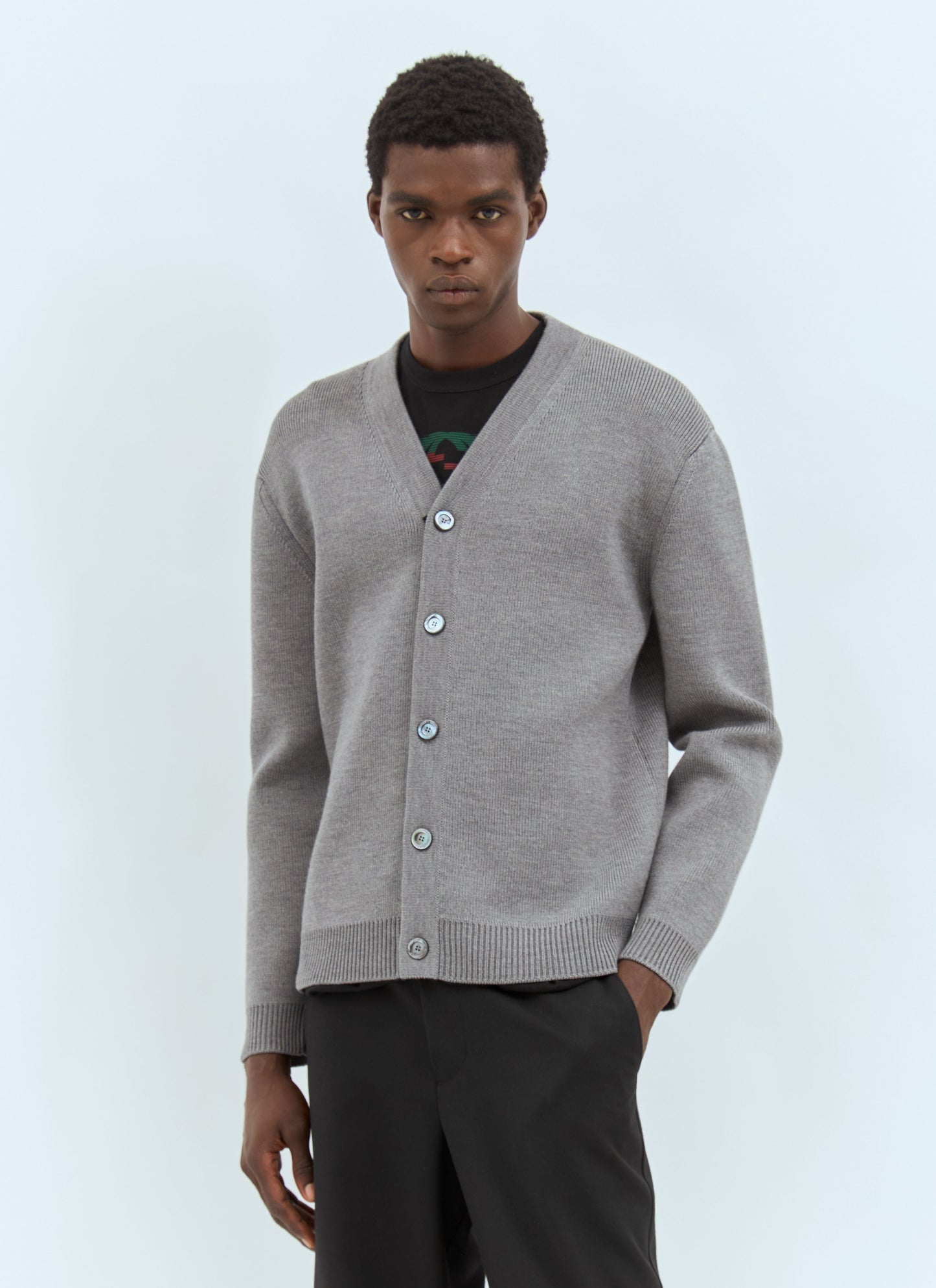 Gucci Men Wool Knit Cardigan
