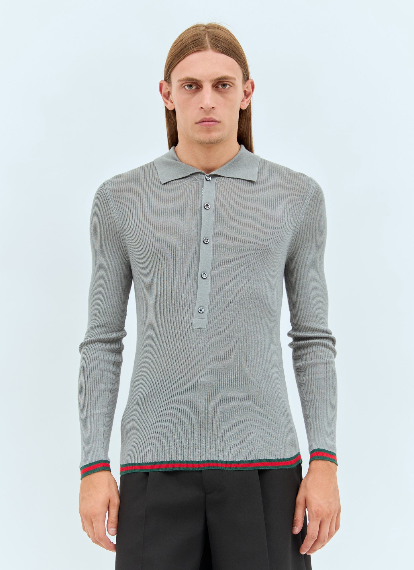 Gucci Men Extra Fine Cashmere Rib Sweater