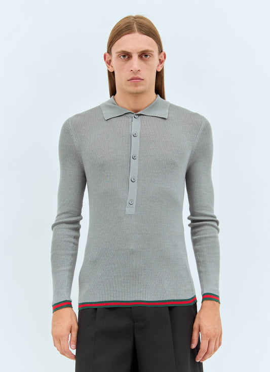 Gucci Men Extra Fine Cashmere Rib Sweater