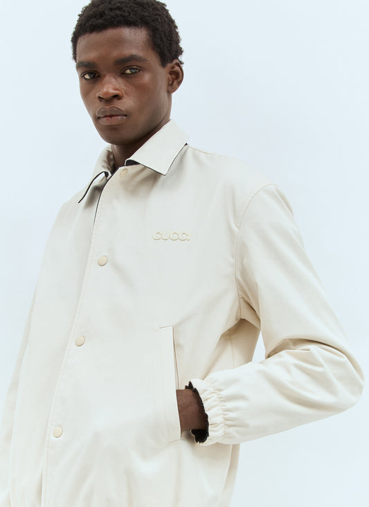 Gucci Men Reversible Gg Jacket