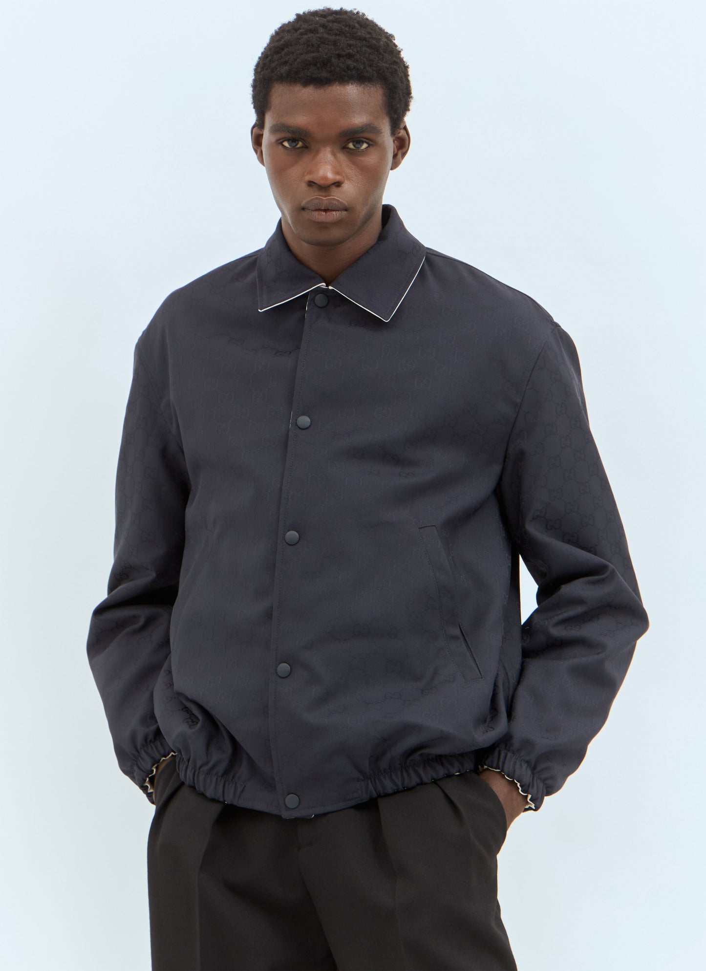 Gucci Men Reversible Gg Jacket
