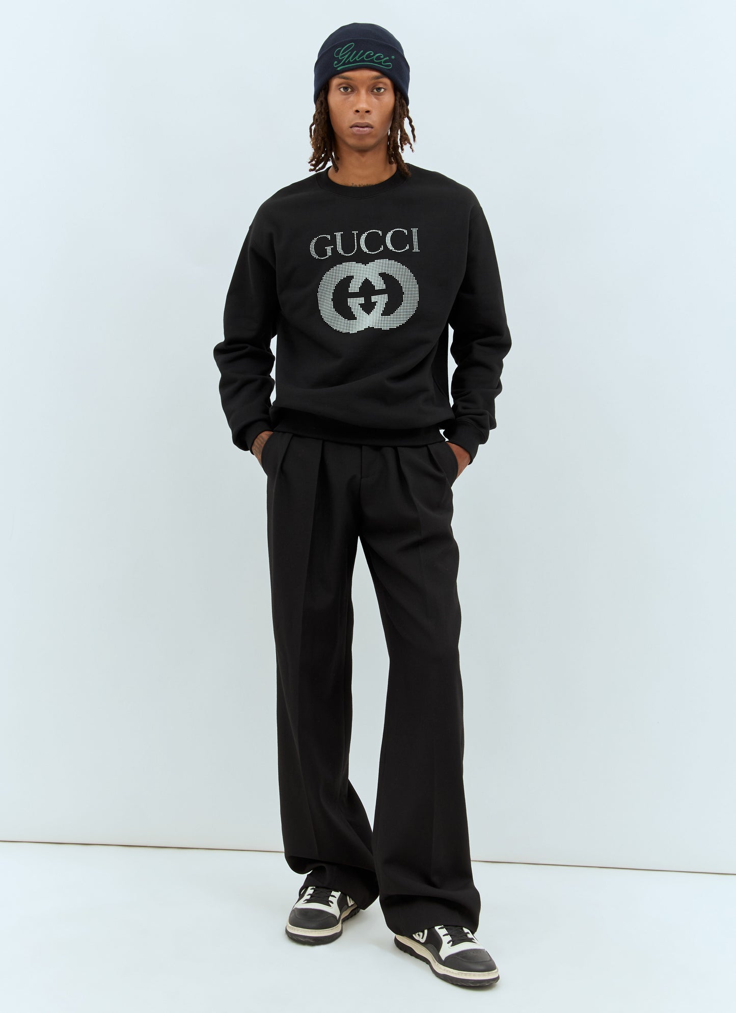 Gucci Men Logo Applique Sweatshirt
