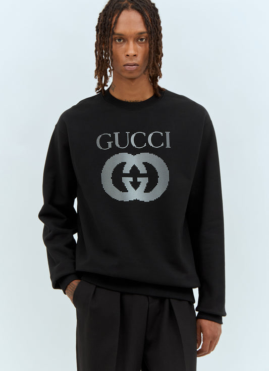 Gucci Men Logo Applique Sweatshirt