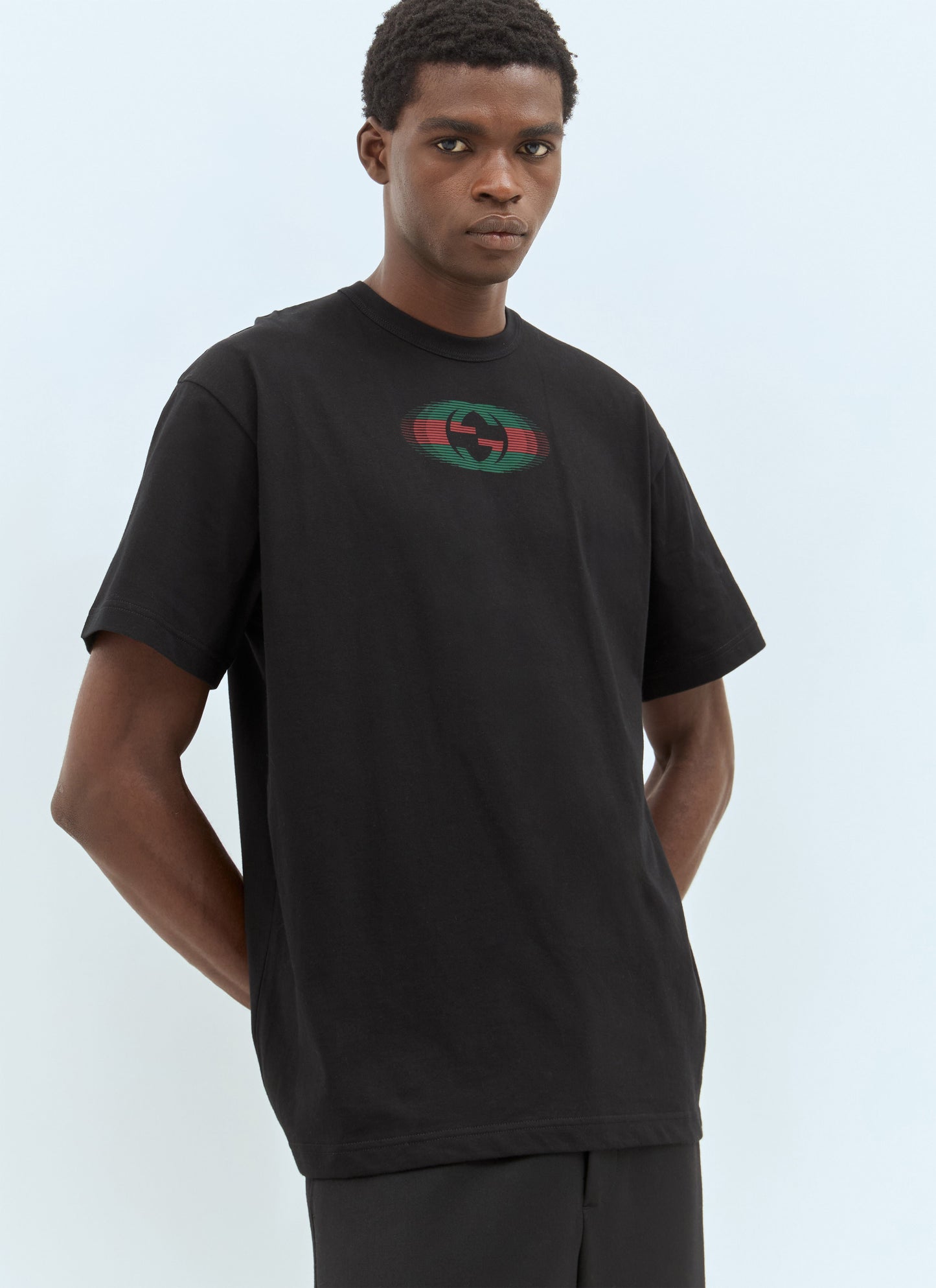 Gucci Men Logo Print T-Shirt