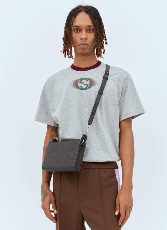 Gucci Men Jimbo Gg Mini Crossbody Bag