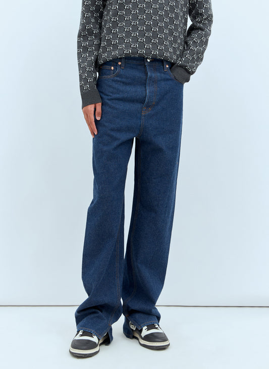 Gucci Men Baggy Flared Jeans