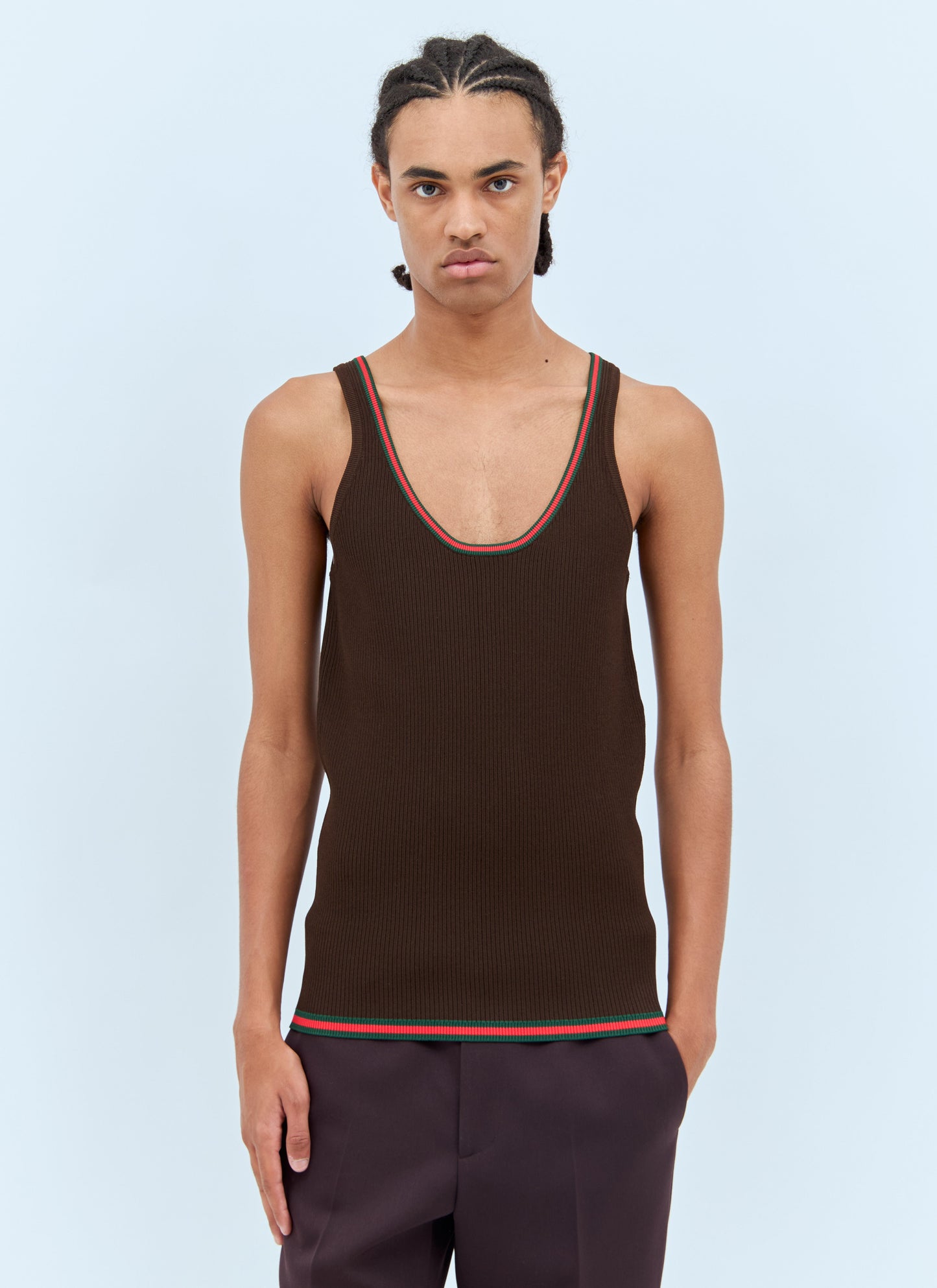 Gucci Men Web Tank Top