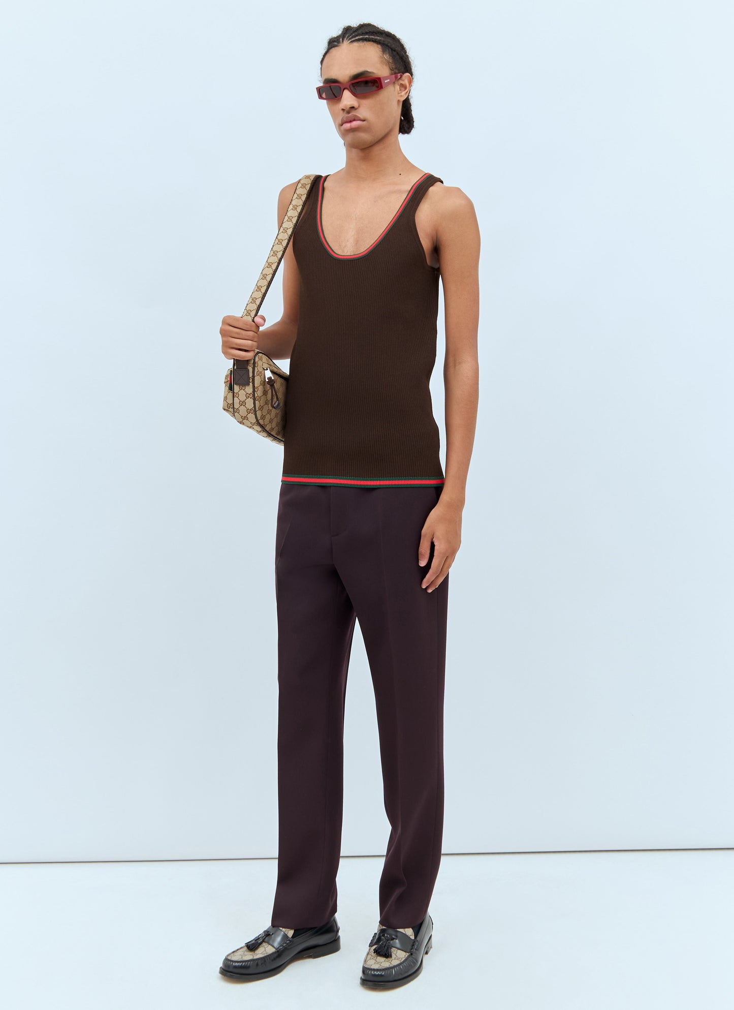 Gucci Men Web Tank Top