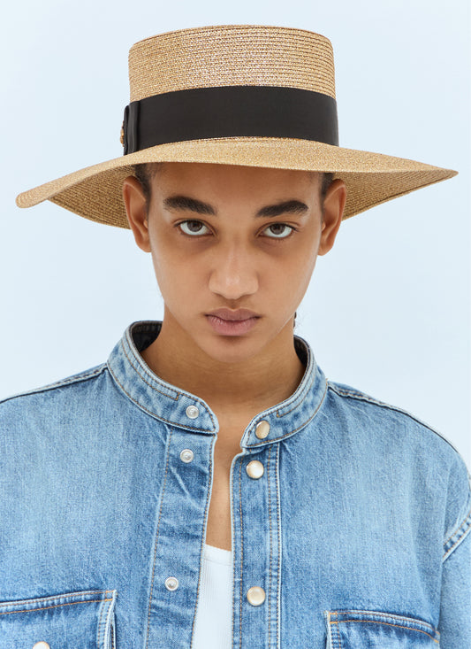 Gucci Women Lamé Papier Hat