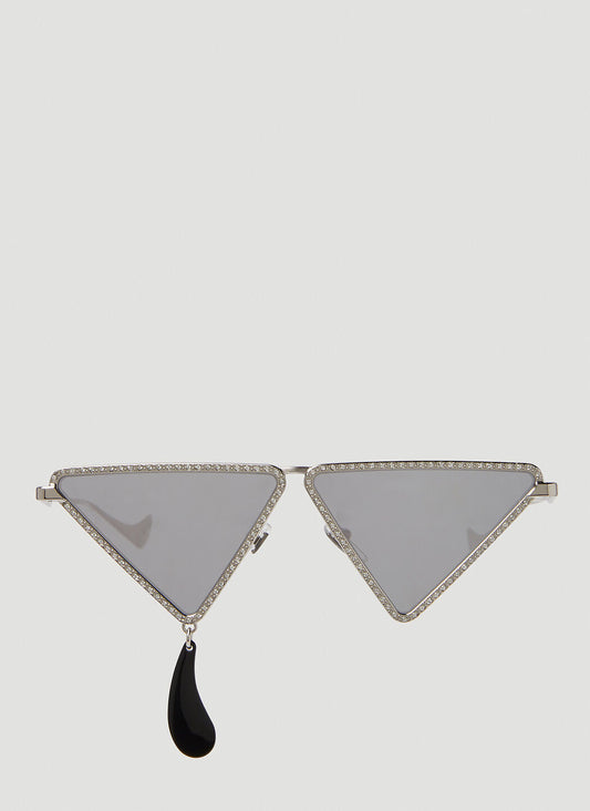 Gucci Women Studded Geometric Sunglasses