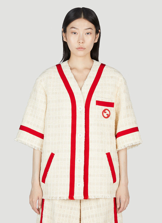 Gucci Women Interlocking G Tweed Jacket