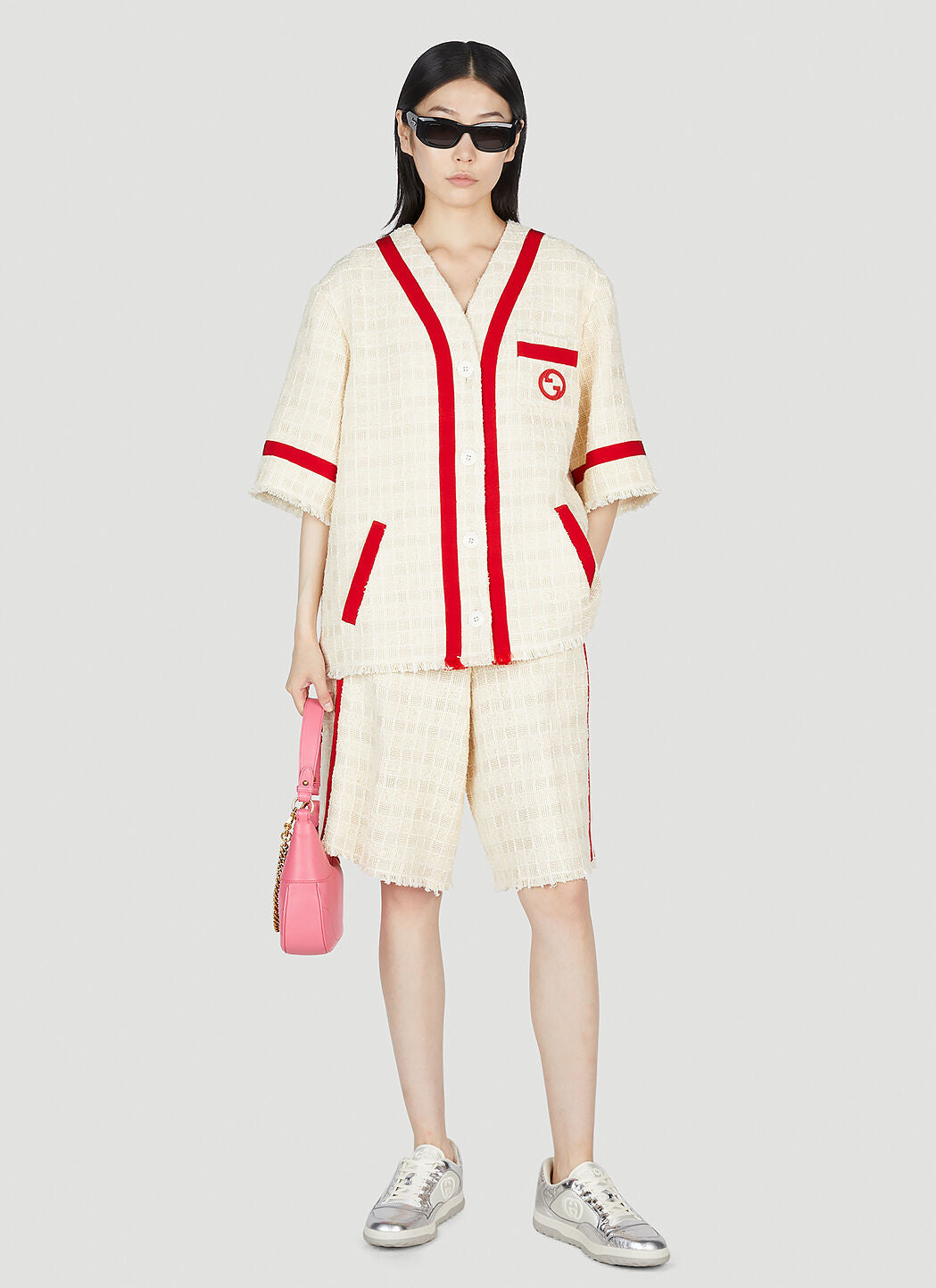 Gucci Women Interlocking G Tweed Jacket