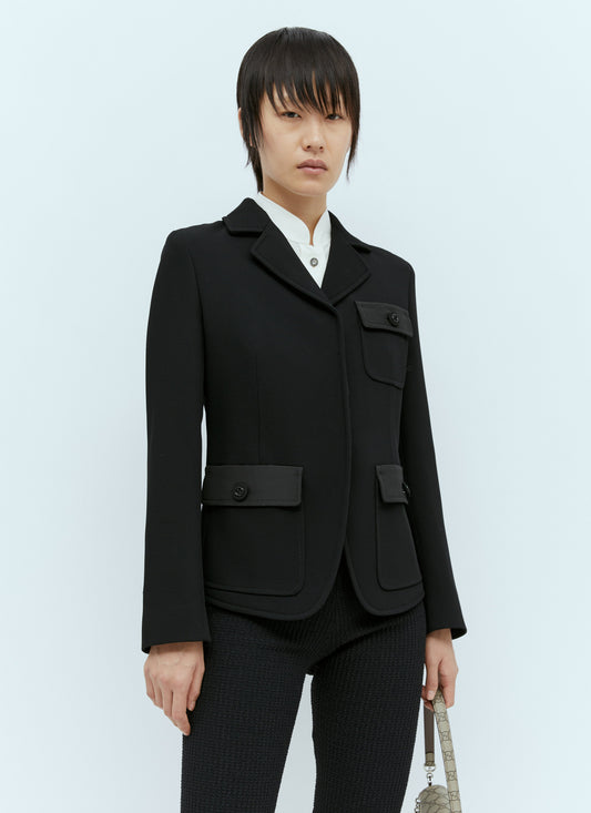 Gucci Women Fine Wool Crepe Jacket