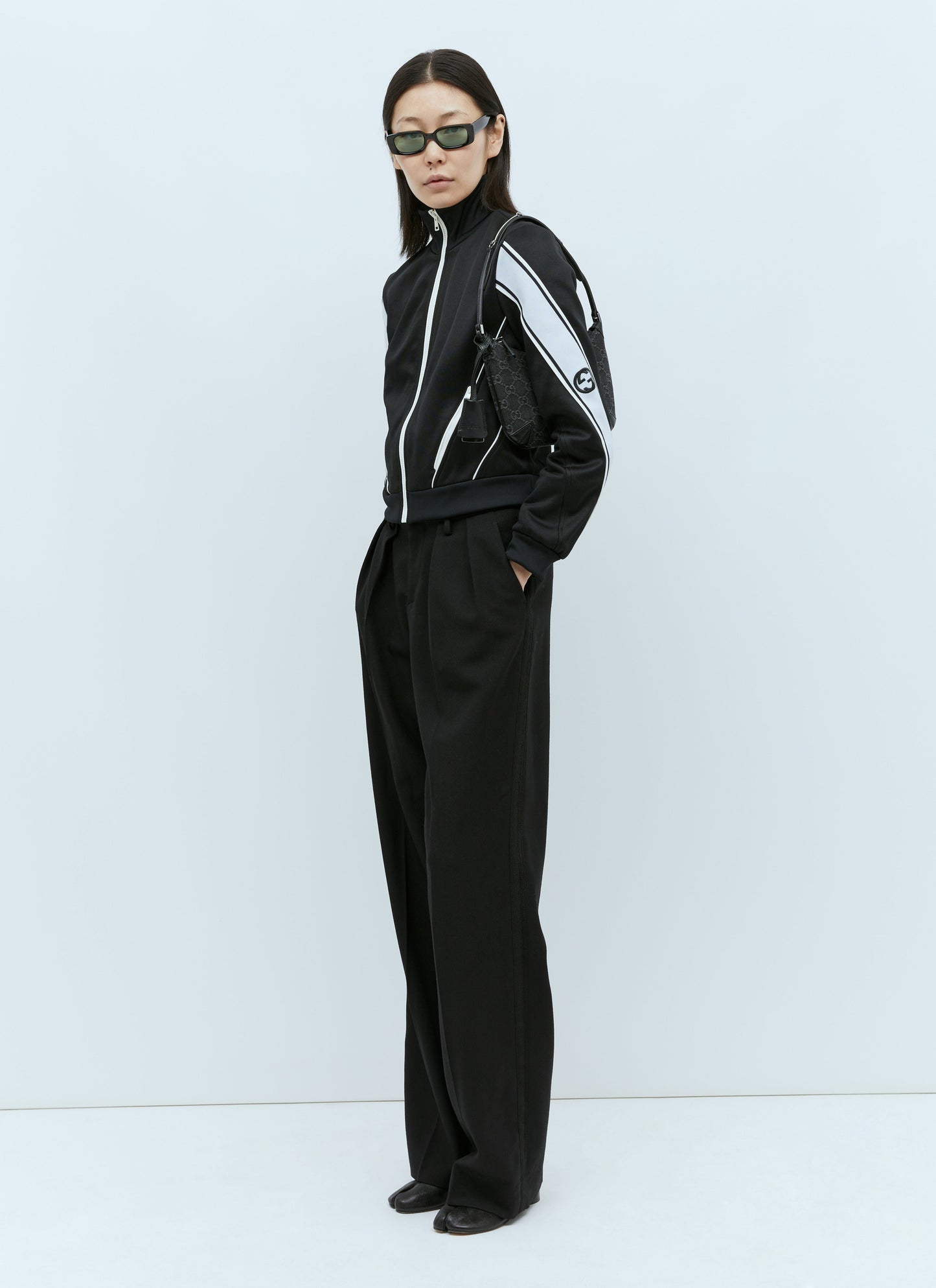Gucci Women Jersey Zip-Up Jacket