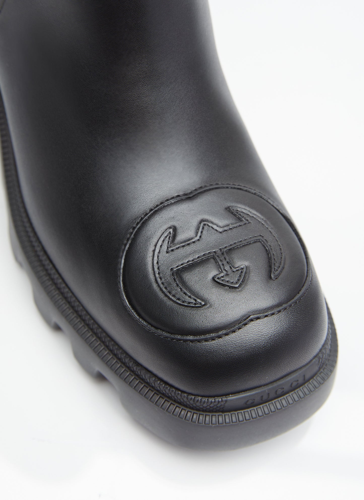 Gucci Women Interlocking G High Leather Boots