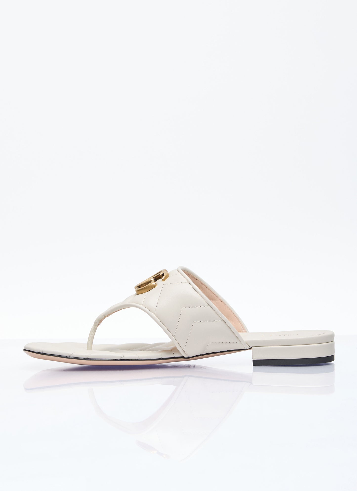 Gucci Women Double G Thong Slide