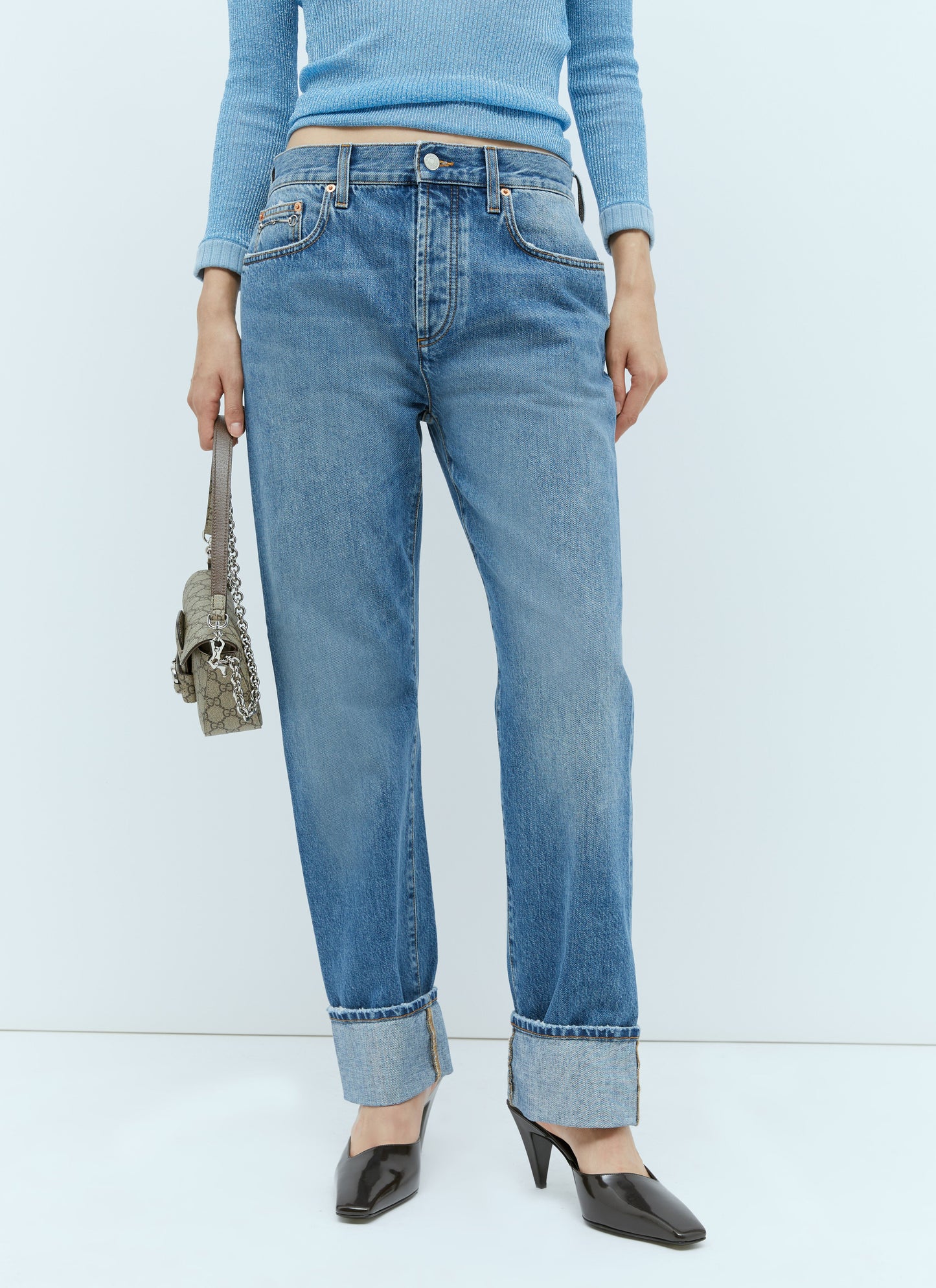 Gucci Women 90'S Horsebit Jeans