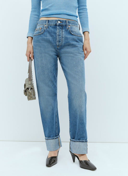 Gucci Women 90'S Horsebit Jeans