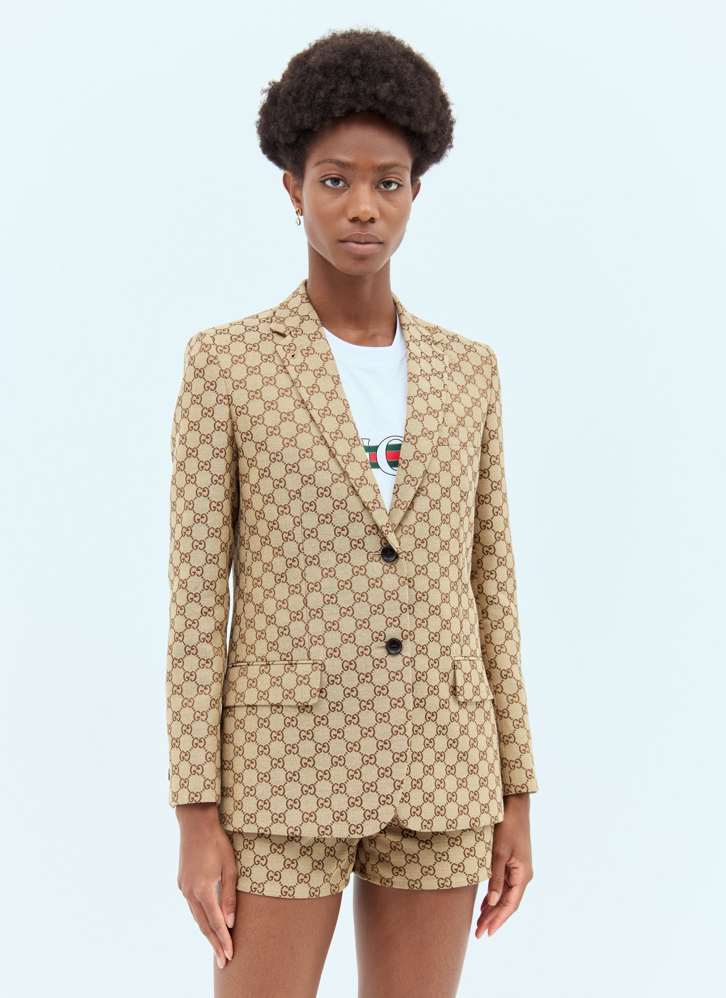 Gucci Women Gg Canvas Blazer