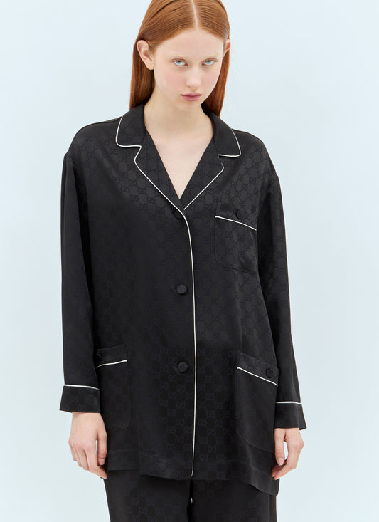 Gucci Women Gg Jacquard Shirt