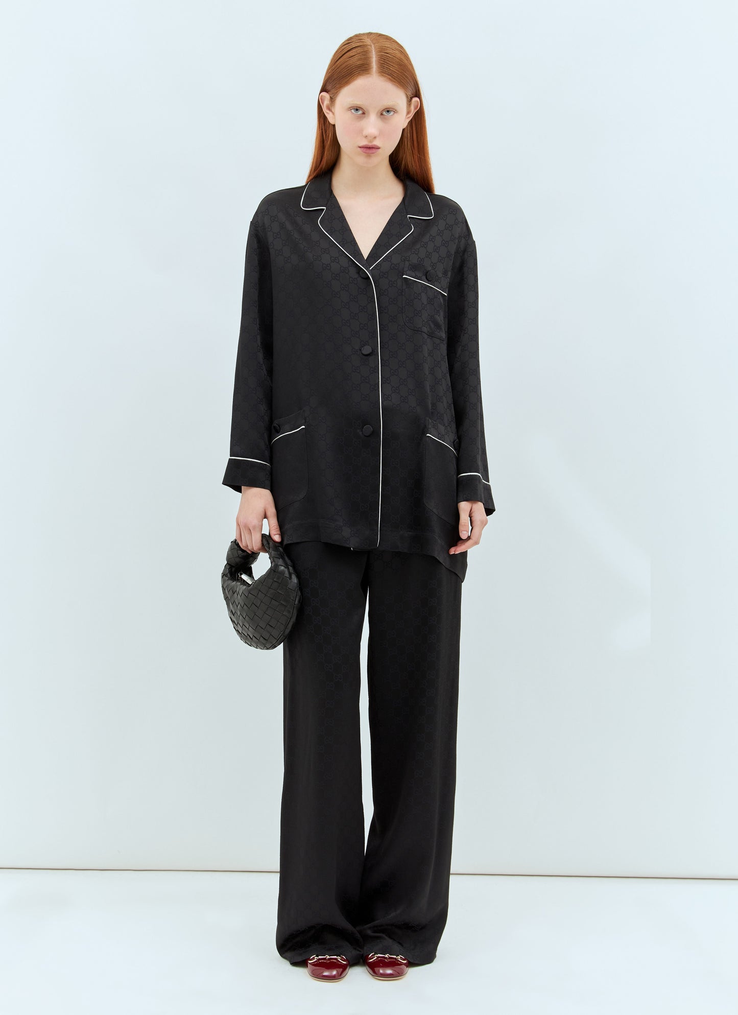 Gucci Women Gg Jacquard Shirt