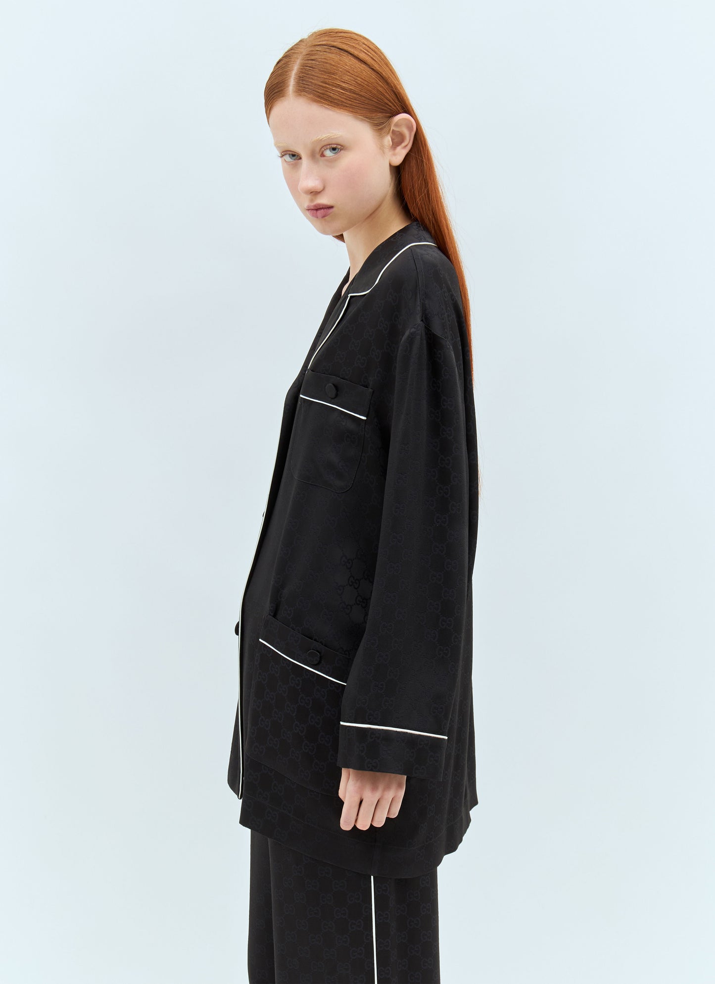 Gucci Women Gg Jacquard Shirt