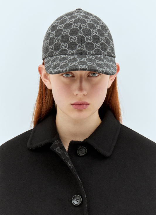 Gucci Women Gg Flannel Baseball Cap