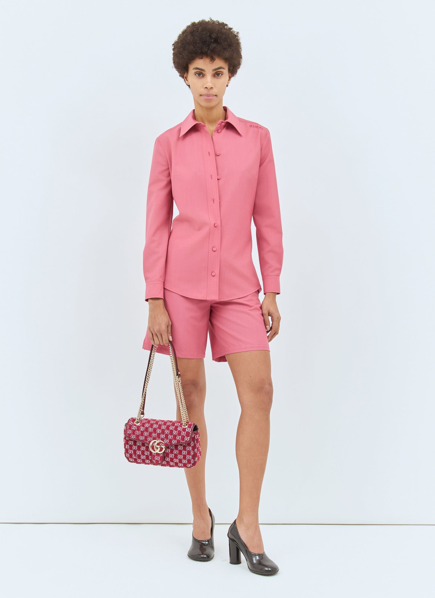 Gucci Women Wool-And-Mohair-Blend Shirt