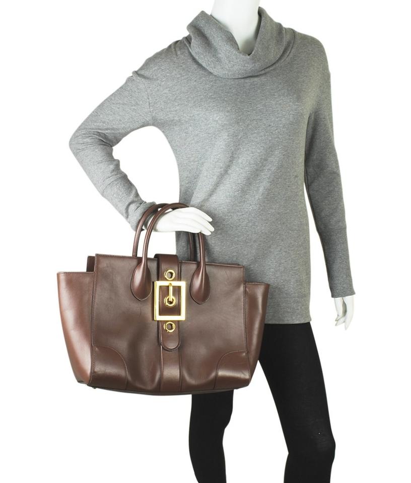 G*G 323652 Brown Leather Tote