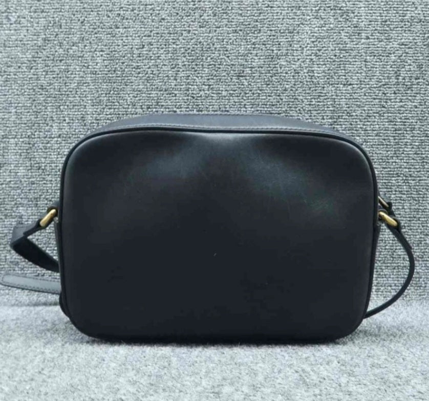 Gucci Bee Camera Black Leather Cross Body Bag