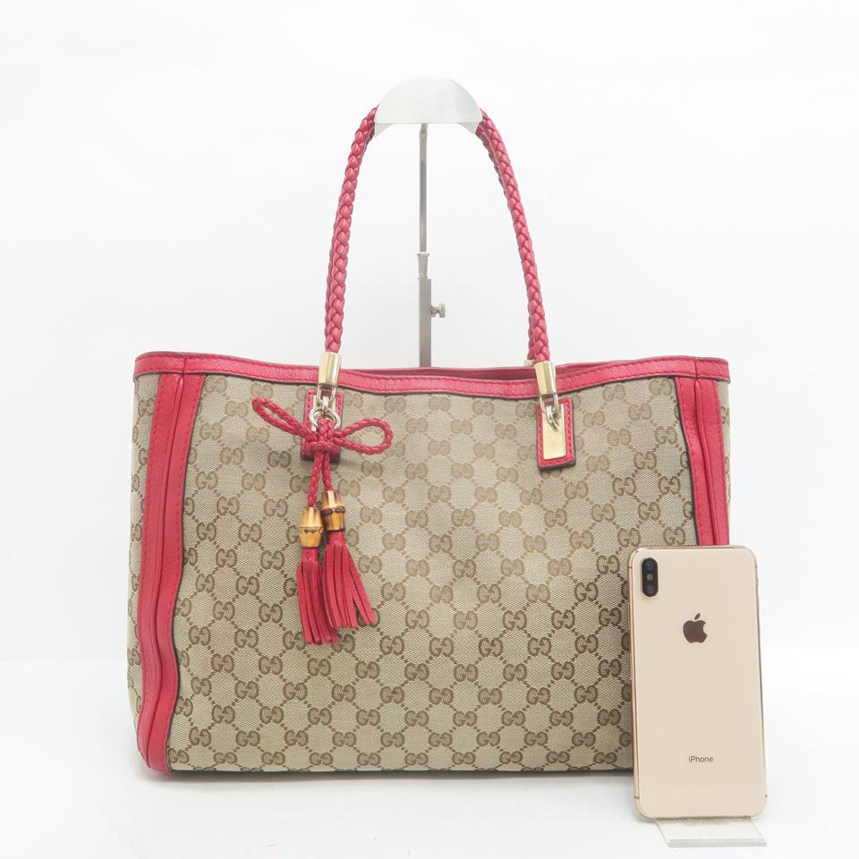 Gucci Bella Medium Brown Gg Supreme Canvas Tote