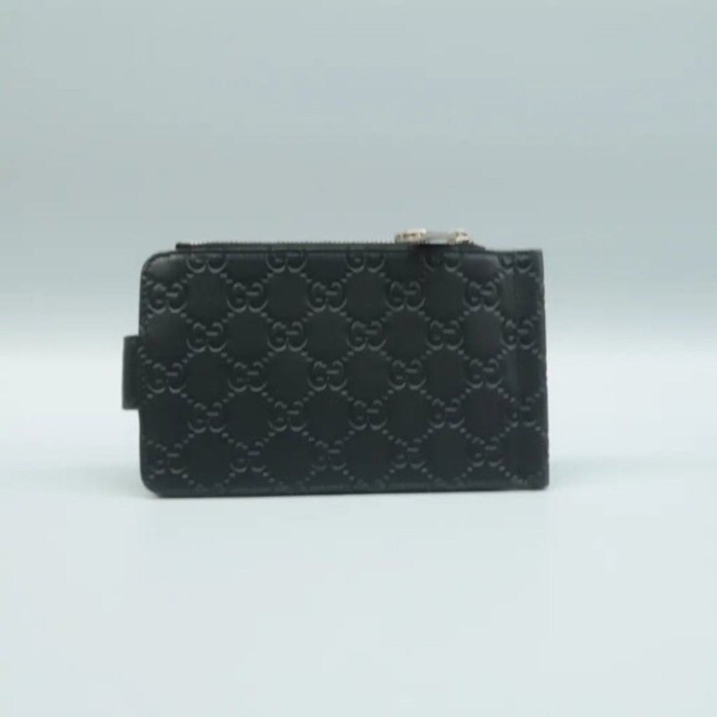 GUCCI Black GG Leather Wallet