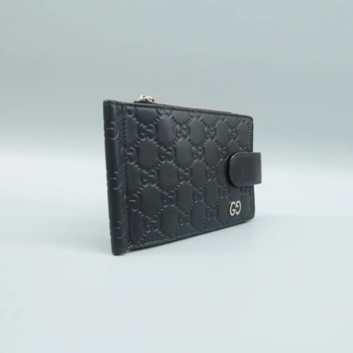 GUCCI Black GG Leather Wallet