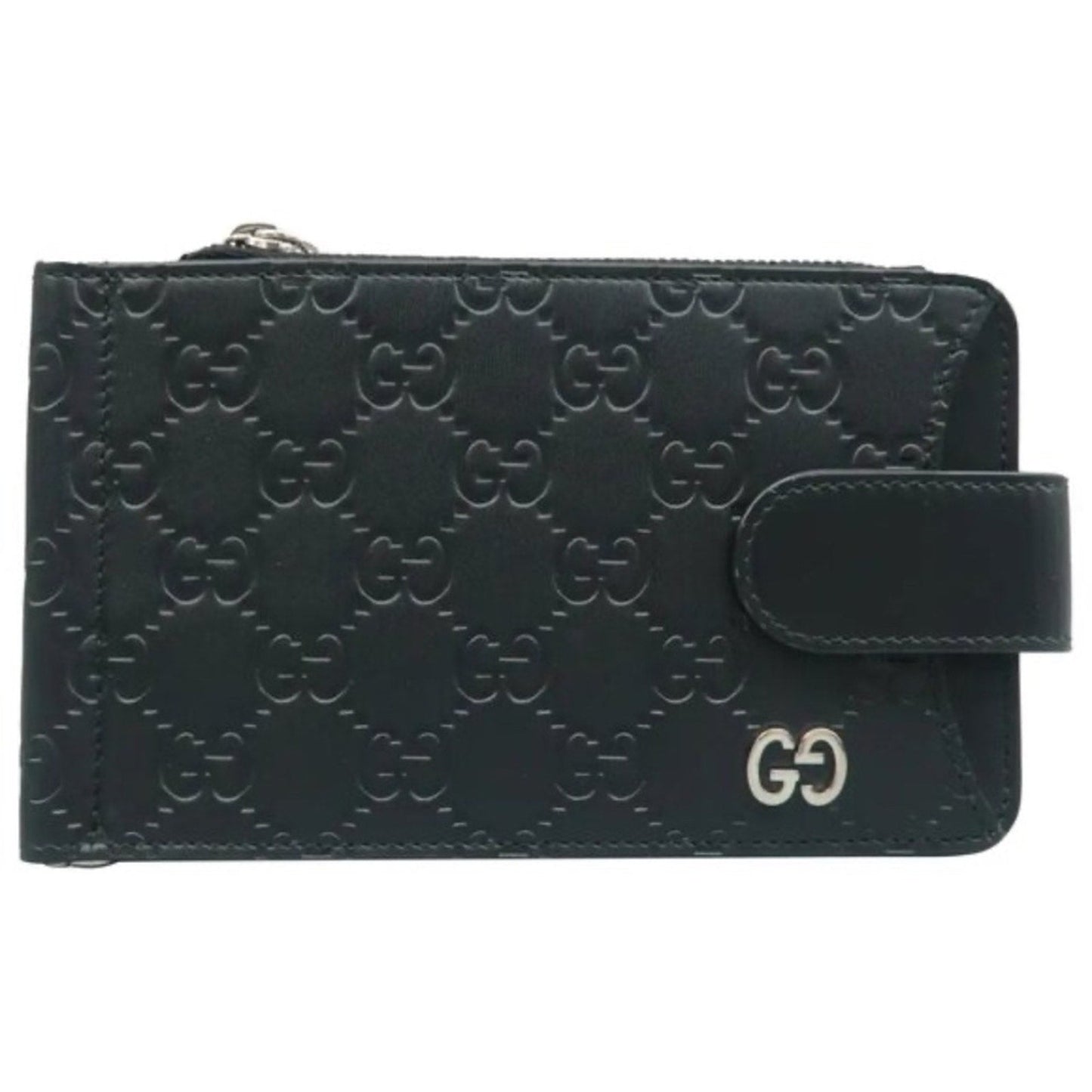 GUCCI Black GG Leather Wallet