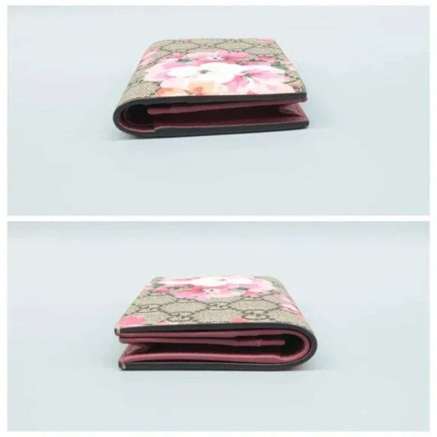 GUCCI Blooms Brown Canvas Wallet
