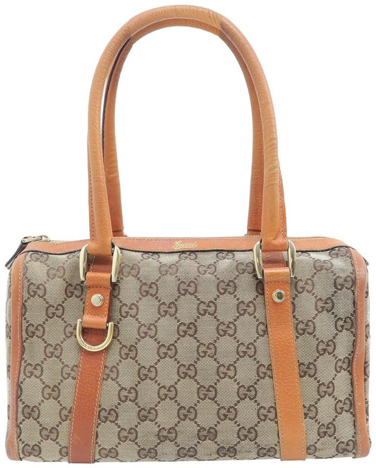 G*G Boston Abbey Gg Supreme Brown Canvas Tote