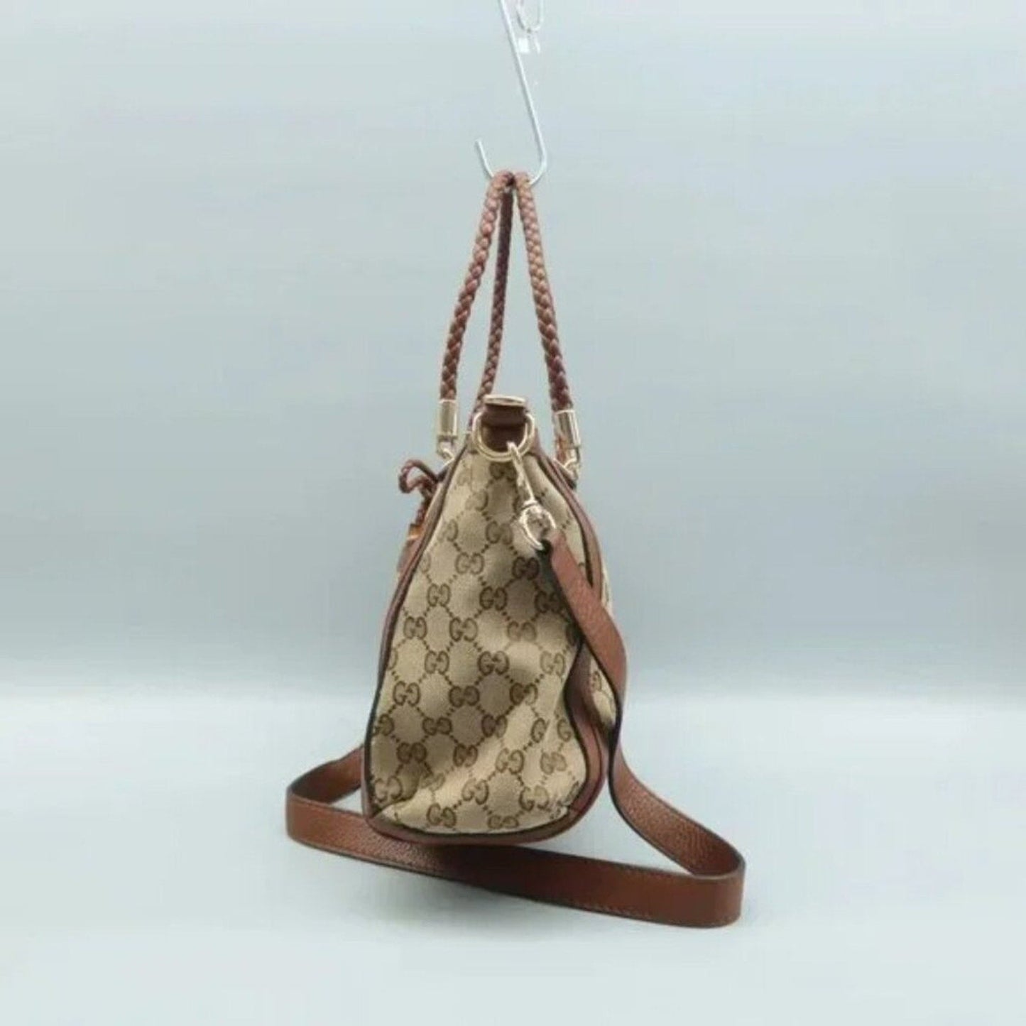 GUCCI Brown Cloth Shoulder Bag