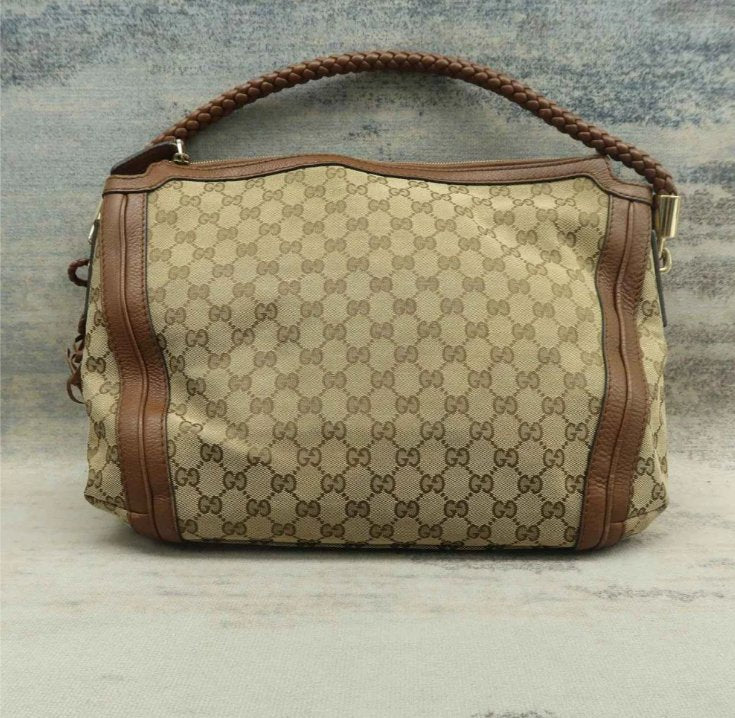 Gucci Brown Cloth Shoulder Bag